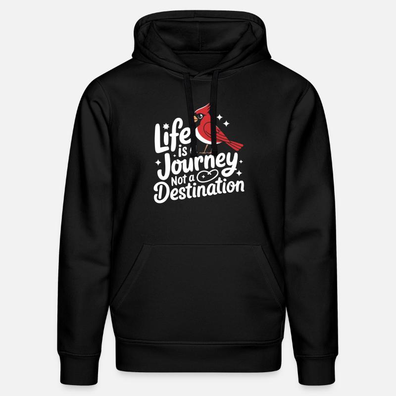 Kardinal Rotkardinal Vogel Roter Kardinal - Stanley/Stella Unisex Bio-Hoodie DRUMMER  - Schwarz