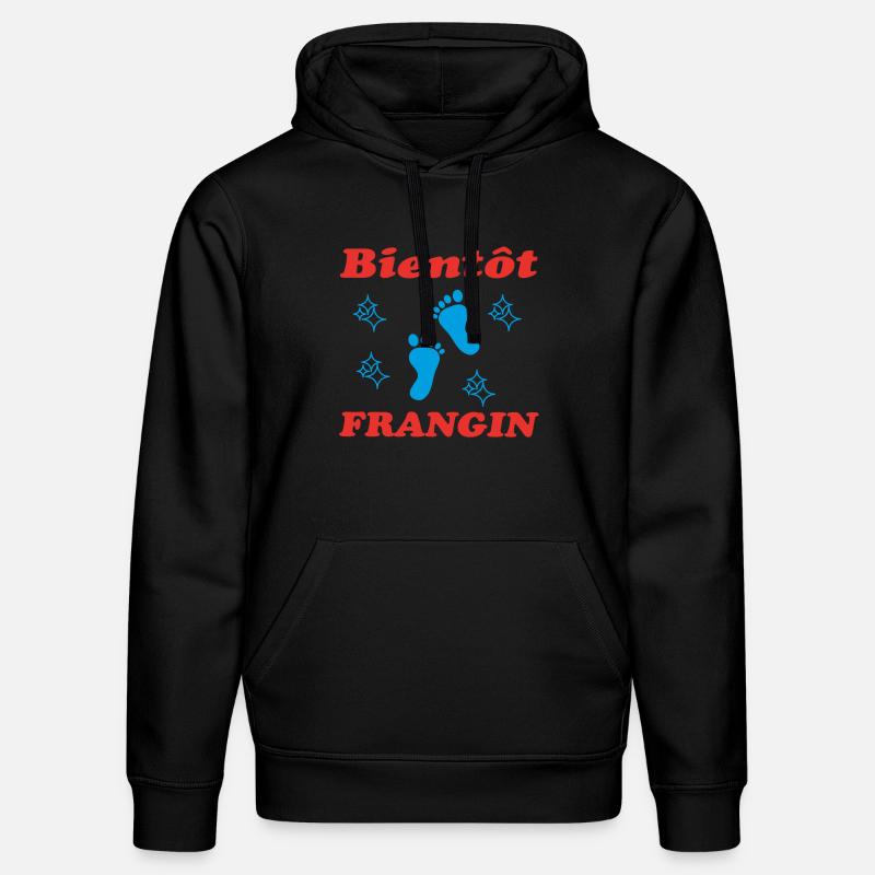 BIENTOT FRANGIN - Sweat à capuche bio DRUMMER Stanley/Stella Unisexe - noir
