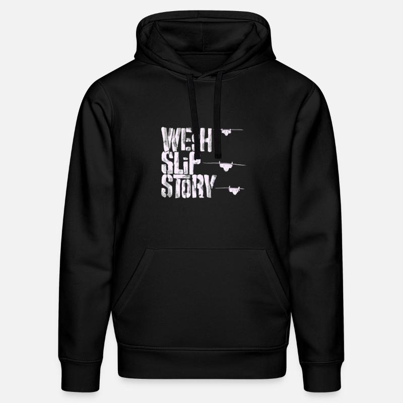 Wesh slip story - Sweat à capuche bio DRUMMER Stanley/Stella Unisexe - noir