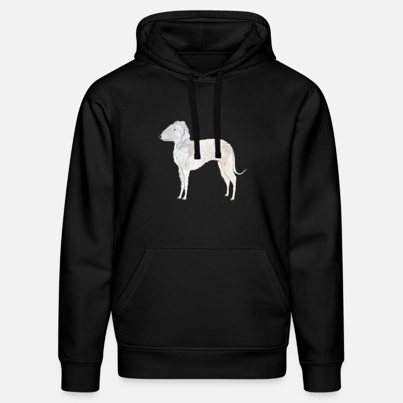 Bedlington Terrier - Sweat à capuche bio DRUMMER Stanley/Stella Unisexe - noir