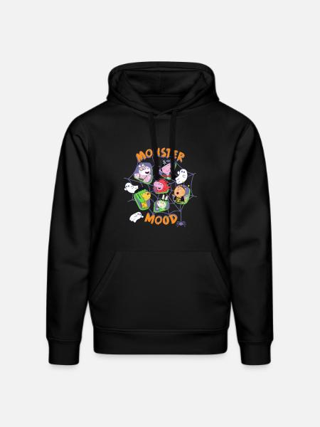 Peppa Pig Ontwerp Monster Mood Halloween - Stanley/Stella Uniseks bio-hoodie DRUMMER  - zwart