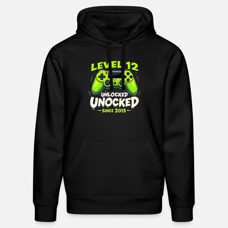 12e anniversaire - Game-Freif - Sweat à capuche bio DRUMMER Stanley/Stella Unisexe - noir