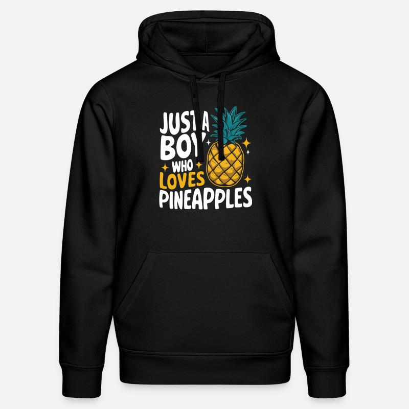 Ananas Fruit tropical hawaïen - Sweat à capuche bio DRUMMER Stanley/Stella Unisexe - noir