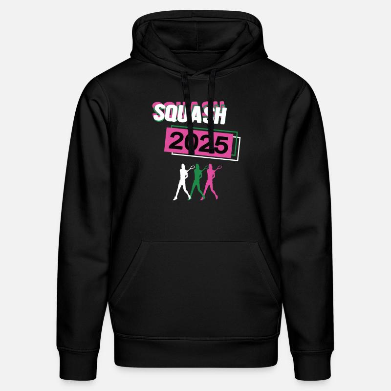 Squash 2025 Squasherin Squashspielerin Squasher - Stanley/Stella Unisex Bio-Hoodie DRUMMER  - Schwarz