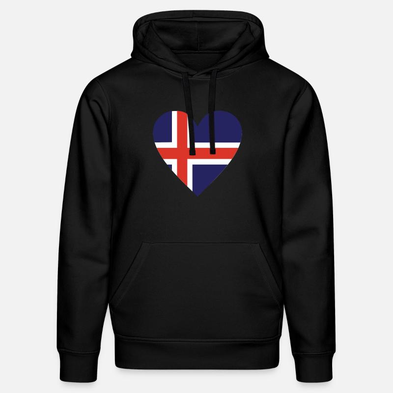 Islande - Sweat à capuche bio DRUMMER Stanley/Stella Unisexe - noir