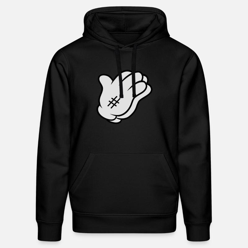 Comic Hand Pray - Sweat à capuche bio DRUMMER Stanley/Stella Unisexe - noir