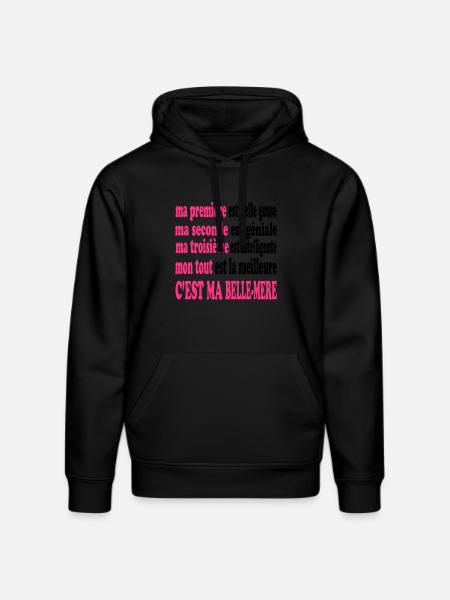 Ma belle-mère est belle - Stanley/Stella DRUMMER Unisex Organic Hoodie - black