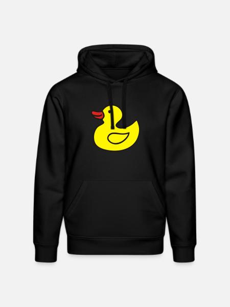 Duck, Duck, Rubber Ducky - Stanley/Stella DRUMMER Unisex Organic Hoodie - black