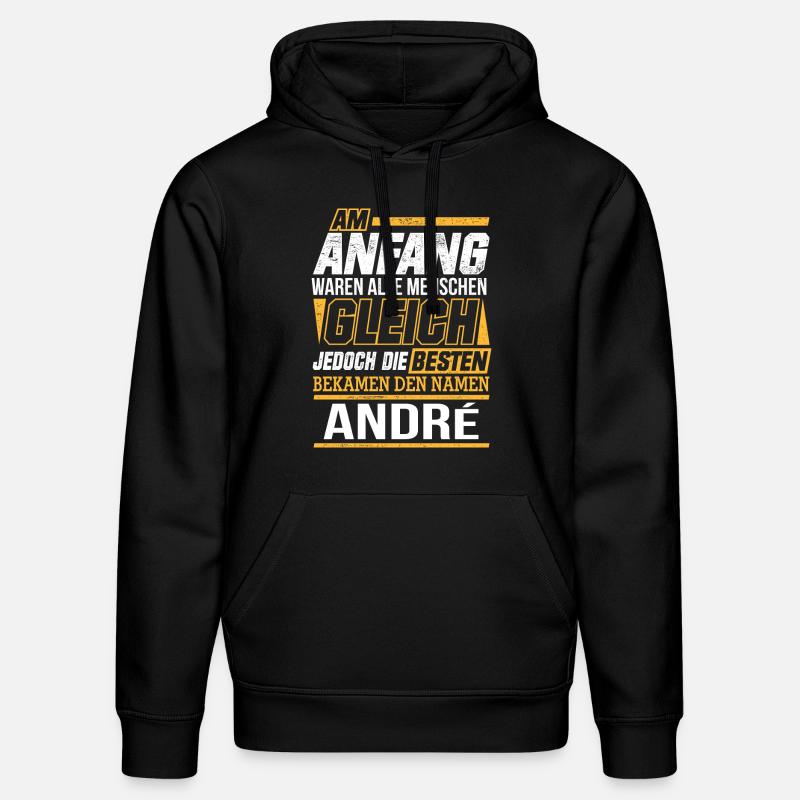 ANDRÉ - Stanley/Stella Unisex Bio-Hoodie DRUMMER  - Schwarz