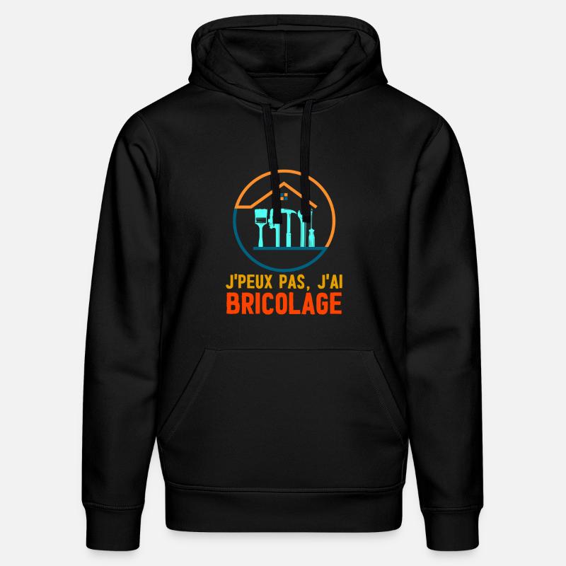 Jpeux pas jai bricolage tee - Sweat à capuche bio DRUMMER Stanley/Stella Unisexe - noir