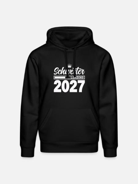 Schwester Loading 2027 - Stanley/Stella Unisex Bio-Hoodie DRUMMER - Schwarz