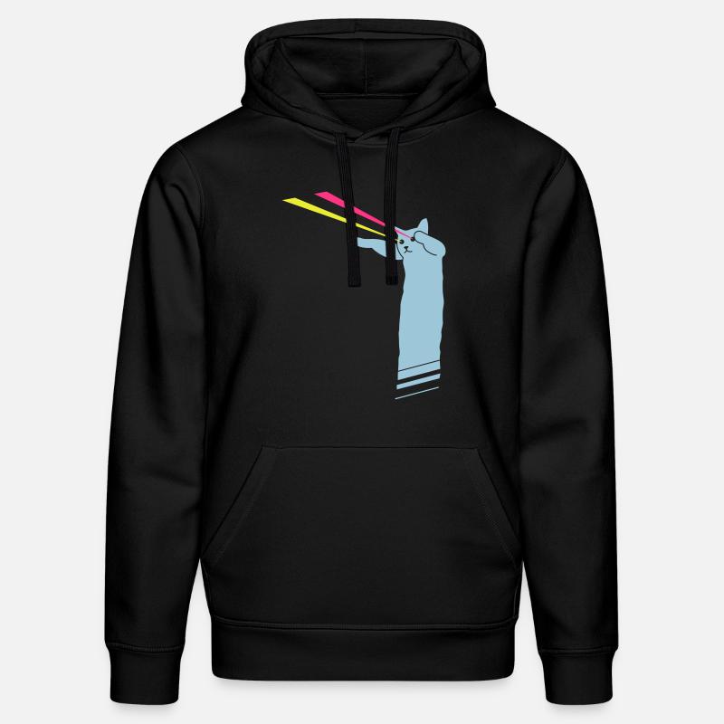 LaserLolCat - Stanley/Stella Unisex Bio-Hoodie DRUMMER  - Schwarz