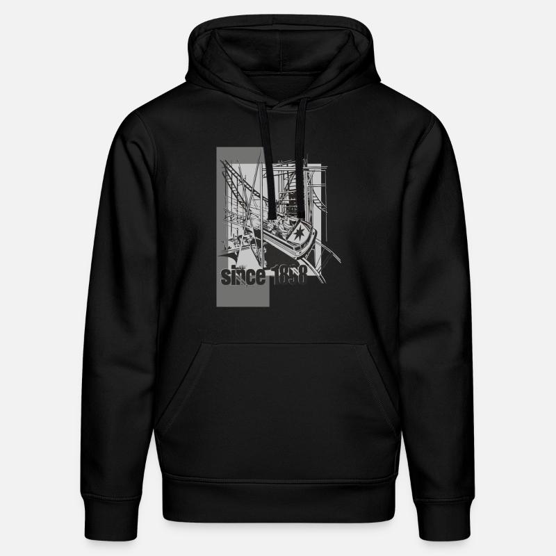 achterbahn - Stanley/Stella Unisex Bio-Hoodie DRUMMER - Schwarz
