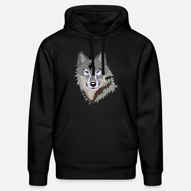 Wolf - Stanley/Stella Unisex Bio-Hoodie DRUMMER  - Schwarz