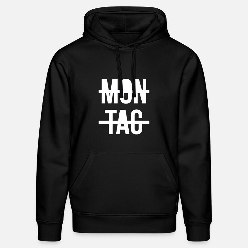 lundi - Sweat à capuche bio DRUMMER Stanley/Stella Unisexe - noir