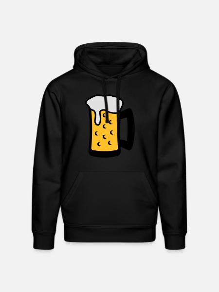 Beer Glas - Stanley/Stella DRUMMER Unisex Organic Hoodie - black