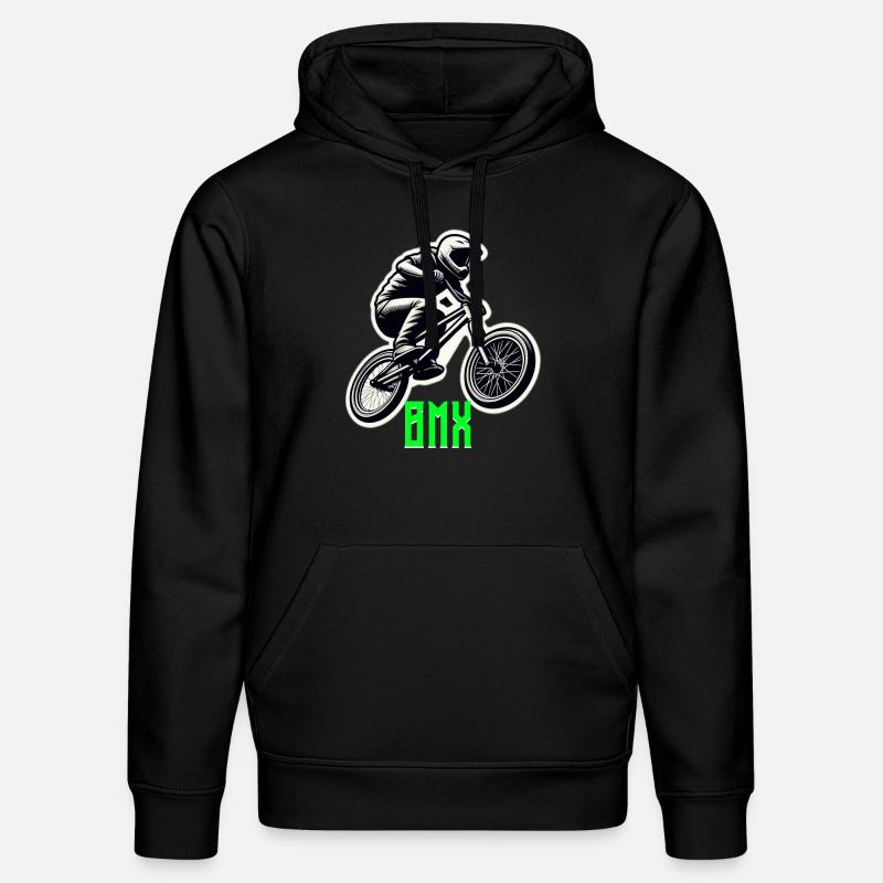 Vélo BMX - Sweat à capuche bio DRUMMER Stanley/Stella Unisexe - noir