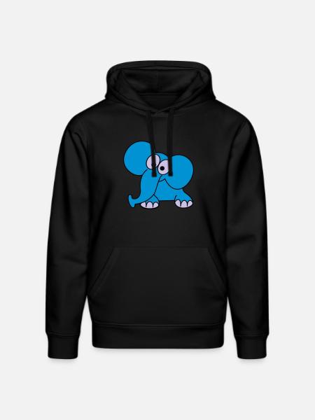 elefant - Stanley/Stella Unisex Bio-Hoodie DRUMMER  - Schwarz