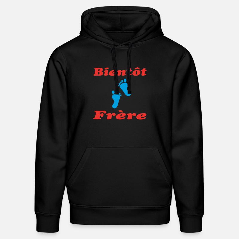 Bald ein Bruder - Stanley/Stella Unisex Bio-Hoodie DRUMMER  - Schwarz
