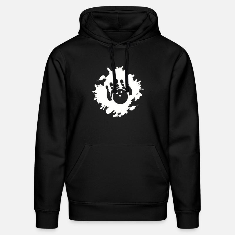 Quilles bowling blob - Sweat à capuche bio DRUMMER Stanley/Stella Unisexe - noir