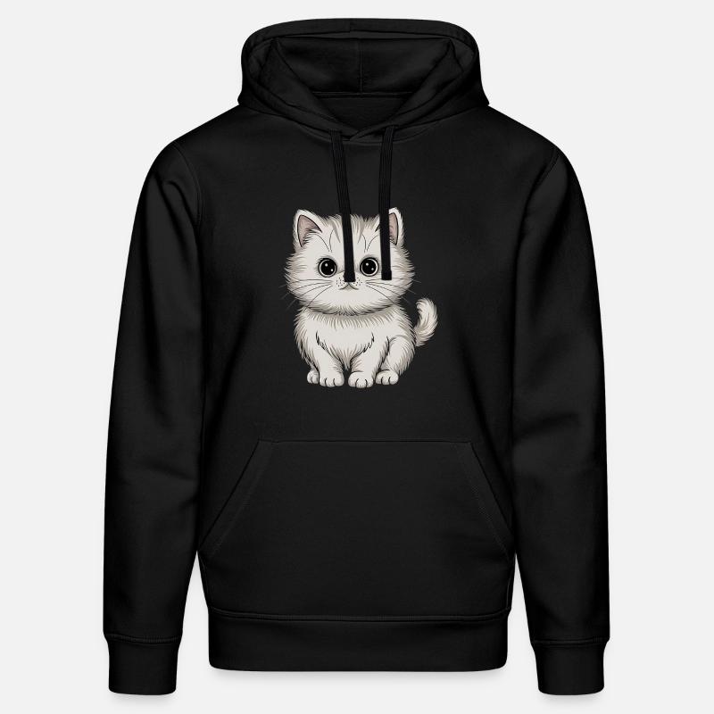 Chat persan - Sweat à capuche bio DRUMMER Stanley/Stella Unisexe - noir