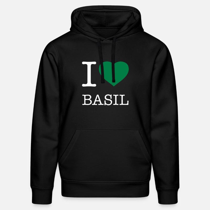 J’AIME LE BASILIC Basilikum - Sweat à capuche bio DRUMMER Stanley/Stella Unisexe - noir