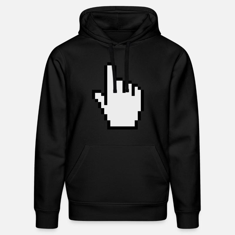 pointer / cursor - Stanley/Stella Unisex Bio-Hoodie DRUMMER  - Schwarz