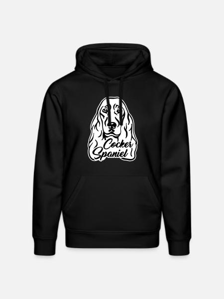 Cocker Spaniel - Stanley/Stella Unisex Bio-Hoodie DRUMMER - Schwarz