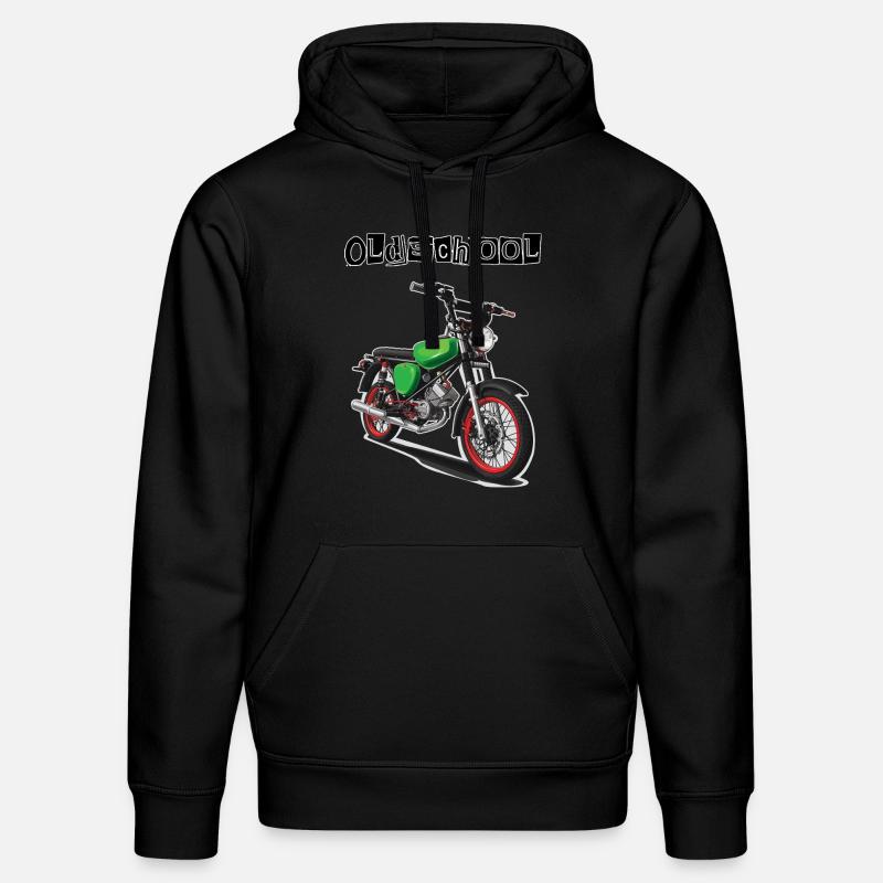 S51 (vert) // Illustration - Sweat à capuche bio DRUMMER Stanley/Stella Unisexe - noir