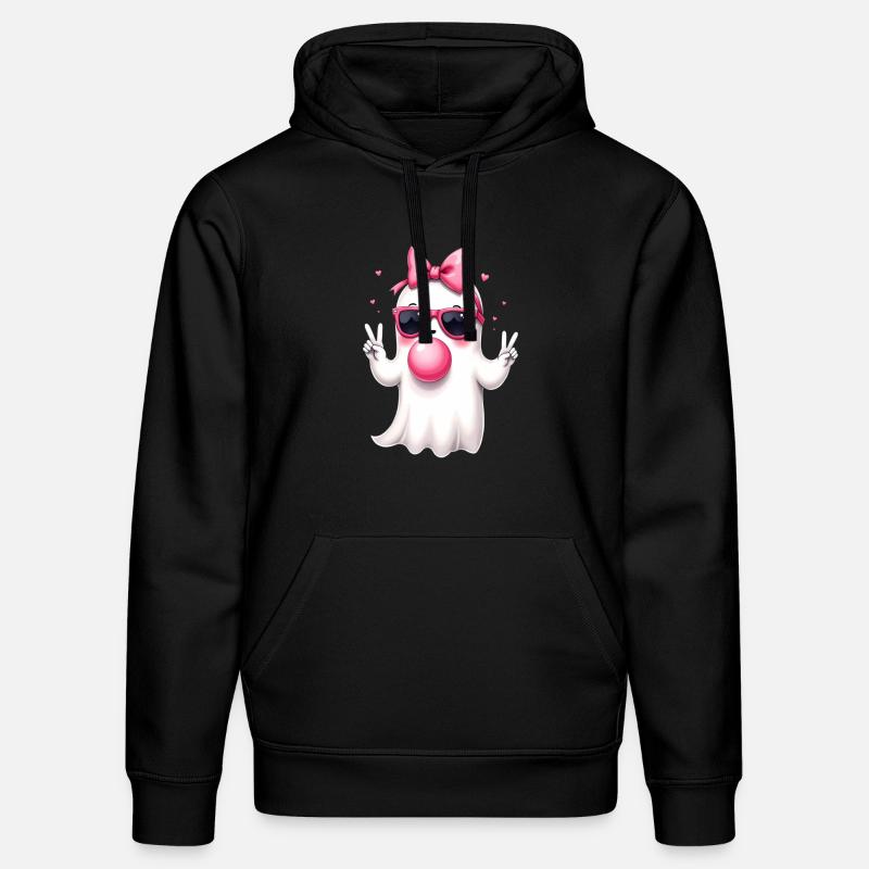Fantôme mignon - Sweat à capuche bio DRUMMER Stanley/Stella Unisexe - noir