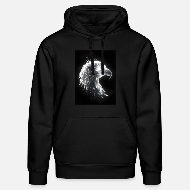 Cadeau Eagle Neon Glow - Sweat à capuche bio DRUMMER Stanley/Stella Unisexe - noir