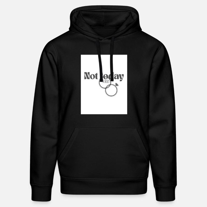 Not today sorry - Stanley/Stella Unisex Bio-Hoodie DRUMMER - Schwarz