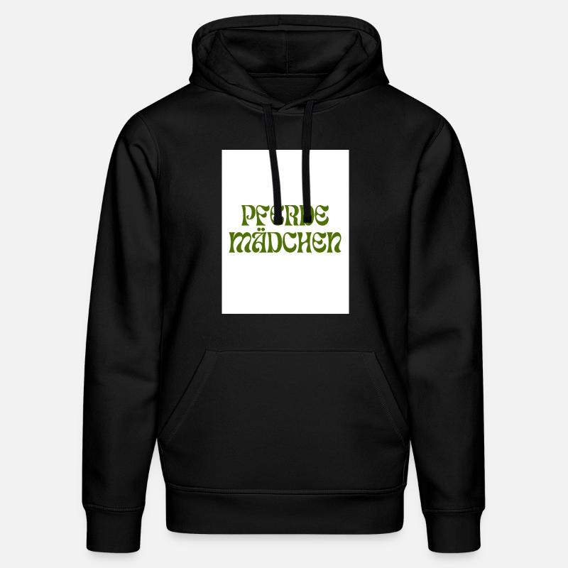 PFERDEMÄDCHEN Retro-Design - Stanley/Stella Unisex Bio-Hoodie DRUMMER  - Schwarz