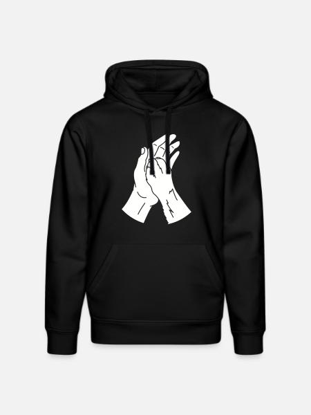 tierpfote hand - Stanley/Stella Unisex Bio-Hoodie DRUMMER - Schwarz