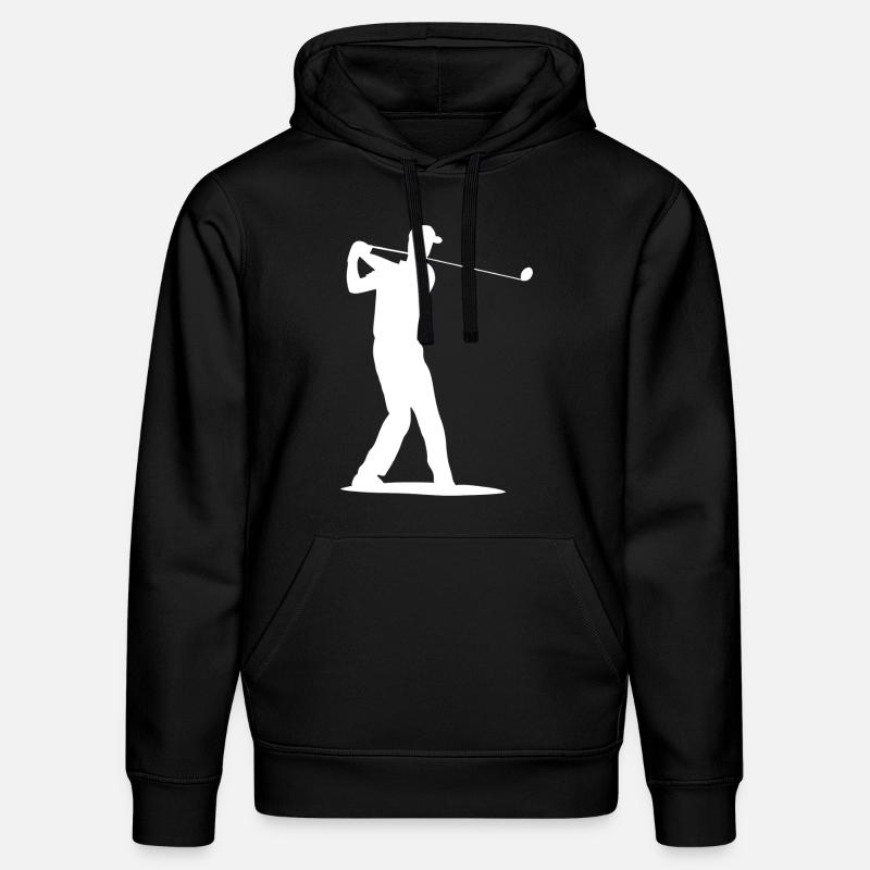 Silhouette de golfeur - Tee Golf - Sweat à capuche bio DRUMMER Stanley/Stella Unisexe - noir