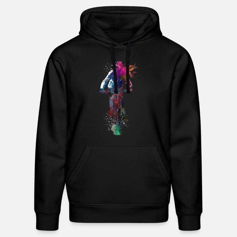 Sport : cyclisme, art - Sweat à capuche bio DRUMMER Stanley/Stella Unisexe - noir