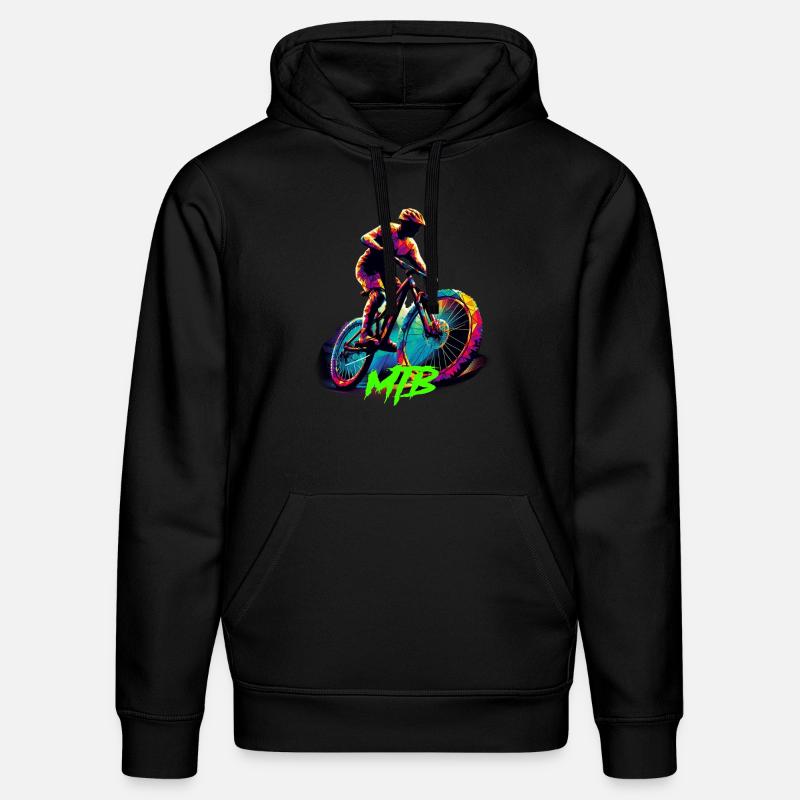 Vélo VTT - Sweat à capuche bio DRUMMER Stanley/Stella Unisexe - noir