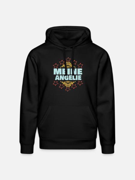 Angelie as a girl - Stanley/Stella DRUMMER Unisex Organic Hoodie - black
