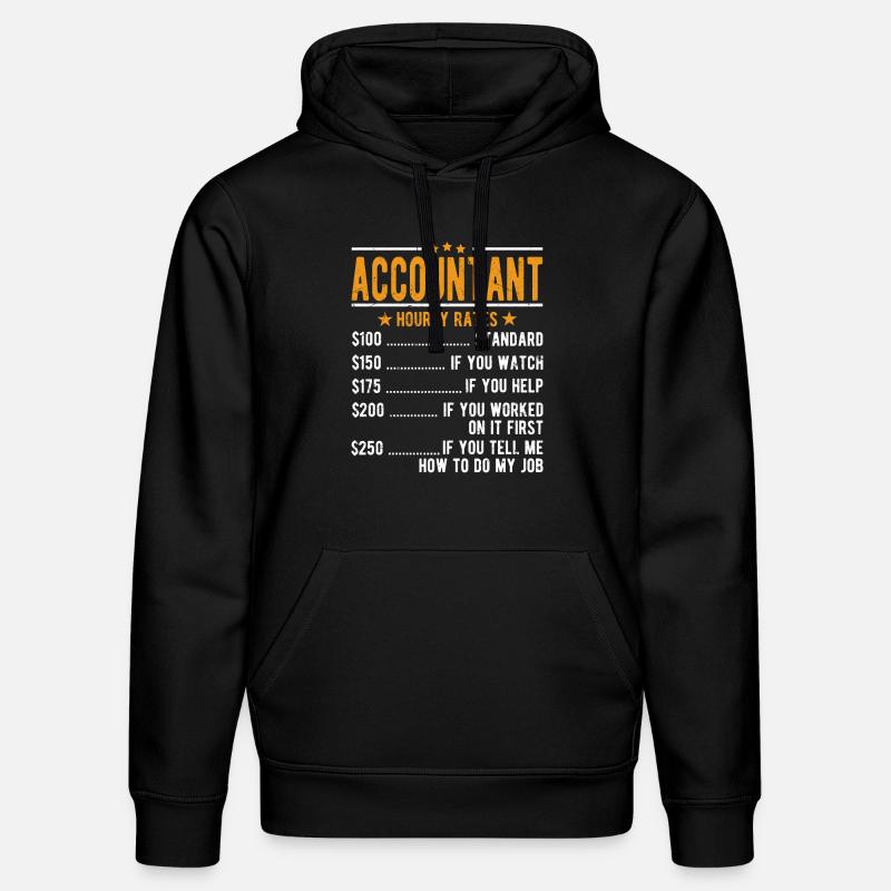 Buchhalter Stundenlohn - Stanley/Stella Unisex Bio-Hoodie DRUMMER  - Schwarz