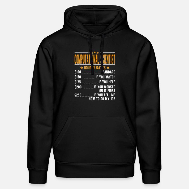 Informatiker Stundenlohn - Stanley/Stella Unisex Bio-Hoodie DRUMMER  - Schwarz