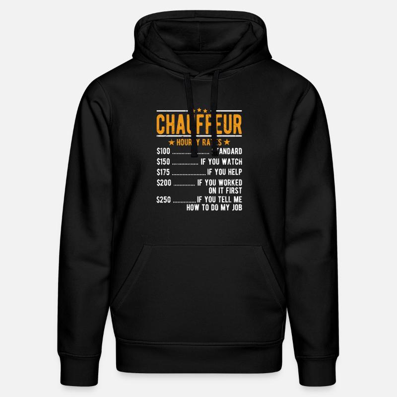 Chauffeur Stundenlohn - Stanley/Stella Unisex Bio-Hoodie DRUMMER  - Schwarz