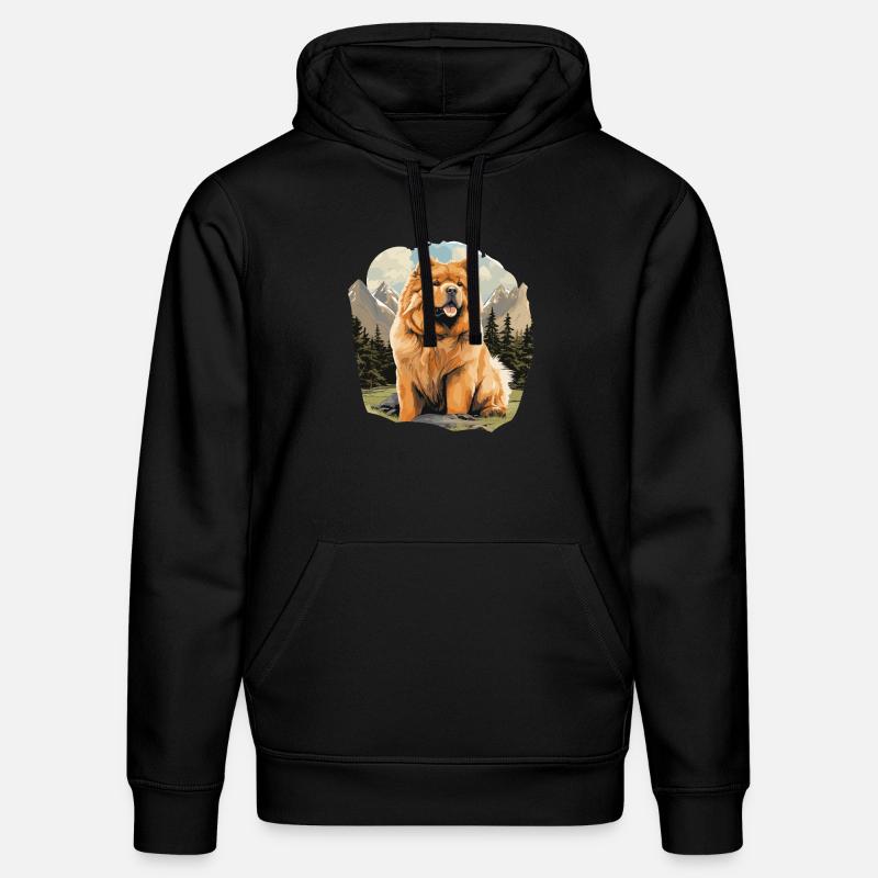 Dog Chow Chow - Stanley/Stella DRUMMER Unisex Organic Hoodie - black