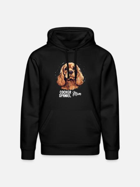 Dog Cocker Spaniel - Stanley/Stella DRUMMER Unisex Organic Hoodie - black