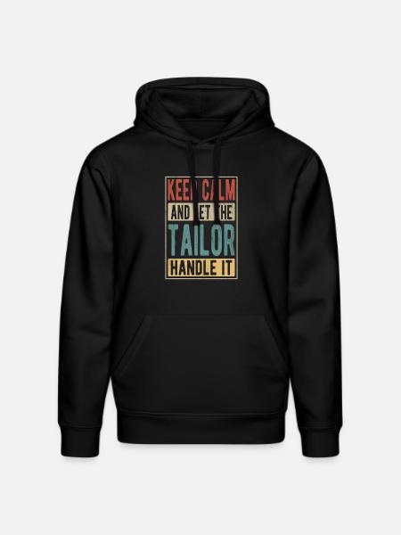 Tailor Retro Gift - Stanley/Stella DRUMMER Unisex Organic Hoodie - black