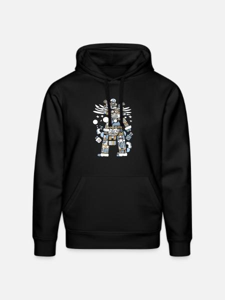 Mayan God Mayan Mythology Itzamna - Stanley/Stella DRUMMER Unisex Organic Hoodie - black