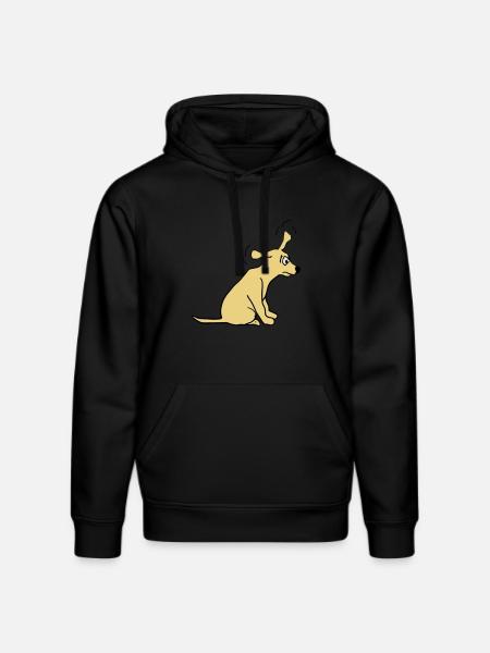 dog - Stanley/Stella DRUMMER Unisex Organic Hoodie - black
