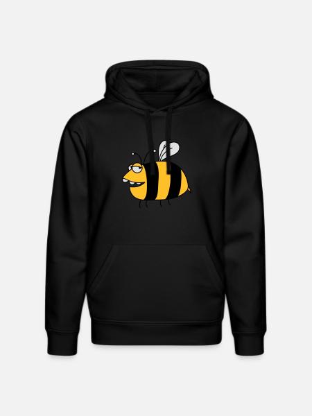 Fun thick bee - Stanley/Stella DRUMMER Unisex Organic Hoodie - black