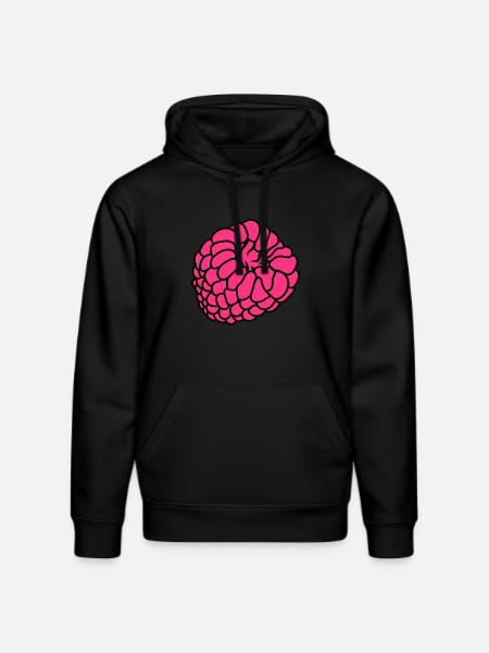 himbeere beeren - Stanley/Stella Unisex Bio-Hoodie DRUMMER  - Schwarz