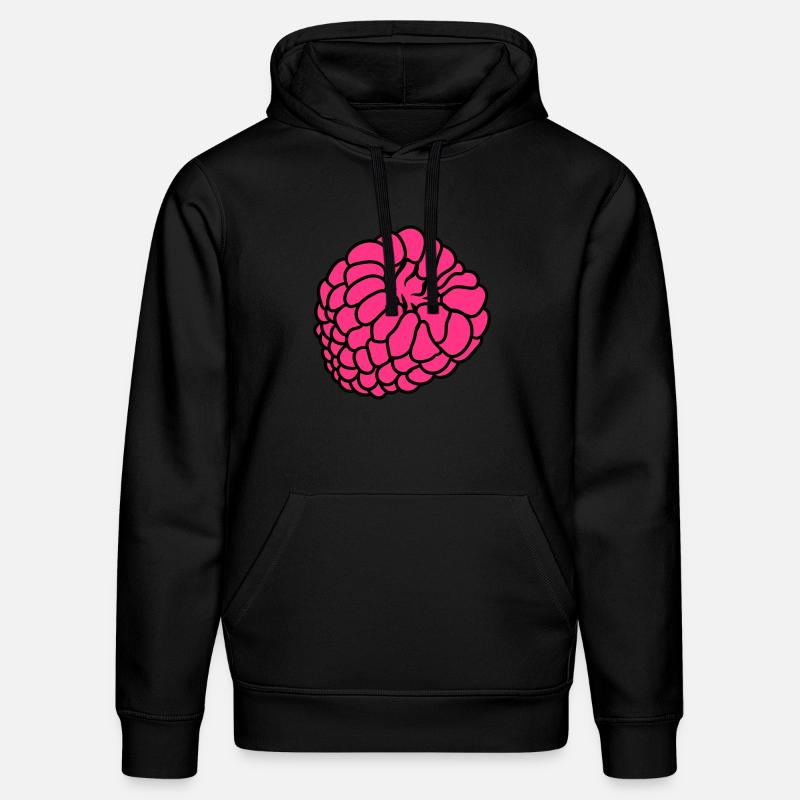 baies de framboise - Sweat à capuche bio DRUMMER Stanley/Stella Unisexe - noir