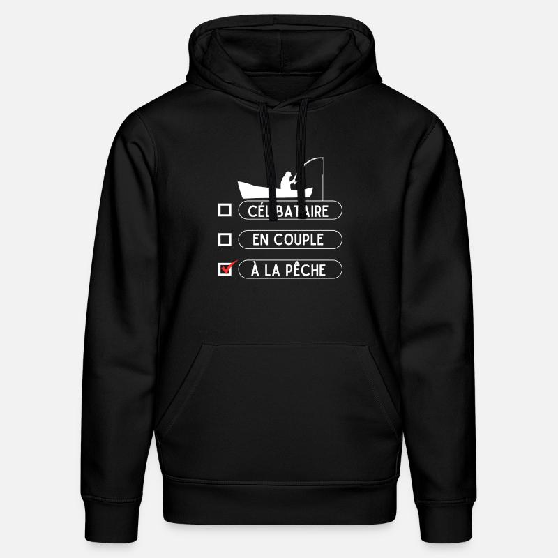Pêcheur saint Valentin - Sweat à capuche bio DRUMMER Stanley/Stella Unisexe - noir